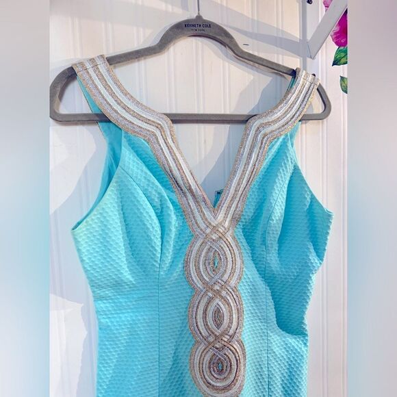 Lilly Pulitzer Dresses Lilly Pulitzer Valli Shift Dress Serene Blue Sz 2 - Picture 8 of 8